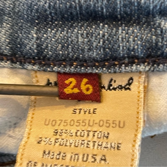 7 for all mankind flare denim jeans 26 U075055U-055U - Picture 3 of 13